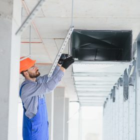 Commercial Building Ventilation Rectangle Canals. Air Distribution. Commercial Building Ventilation Rectangle Canals. Air Distribution.